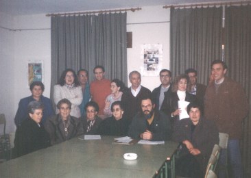 Miembros fundadores de la Asociación Cultural de Castil de Campos en la que falta el fotógrafo. Foto: Antonio Urbano.