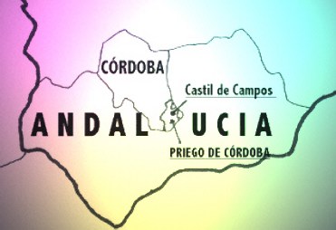 Situación de Castil de Campos en Andalucía.