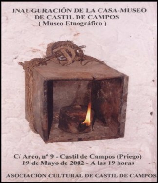Cartel anunciador de la inauguración de la Casa-Museo de Castil de Campos ( Máximo R.-B.S.).